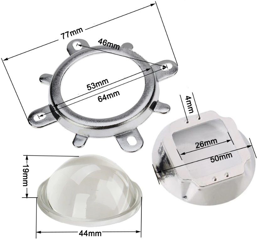 soporte lente Cristal 44.5mm